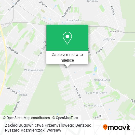 Mapa Zakład Budownictwa Przemysłowego Benzbud Ryszard Kaźmierczak