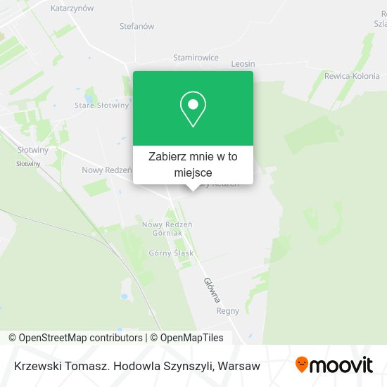 Mapa Krzewski Tomasz. Hodowla Szynszyli