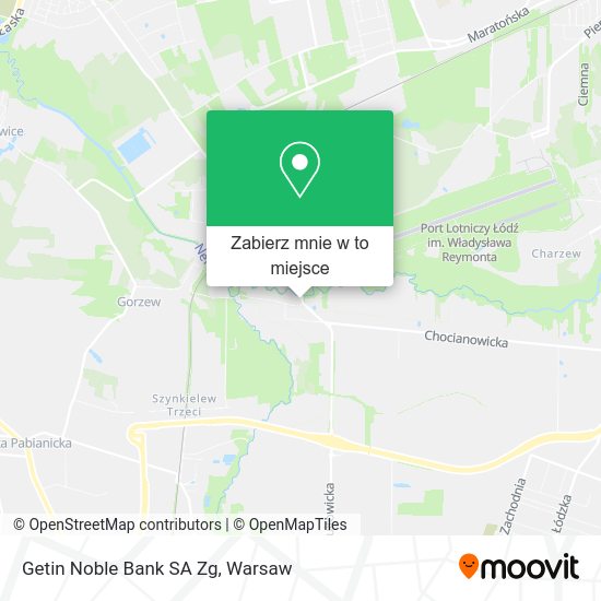 Mapa Getin Noble Bank SA Zg