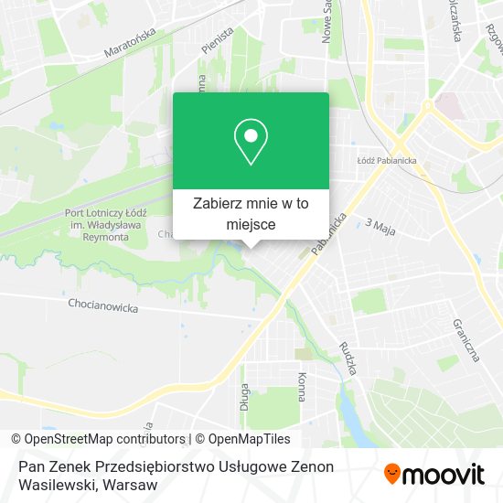 Mapa Pan Zenek Przedsiębiorstwo Usługowe Zenon Wasilewski