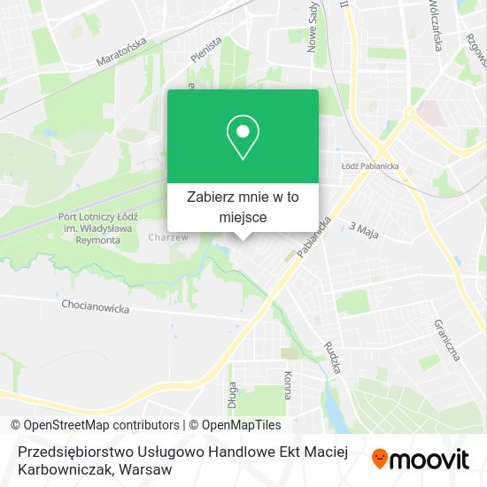 Mapa Przedsiębiorstwo Usługowo Handlowe Ekt Maciej Karbowniczak