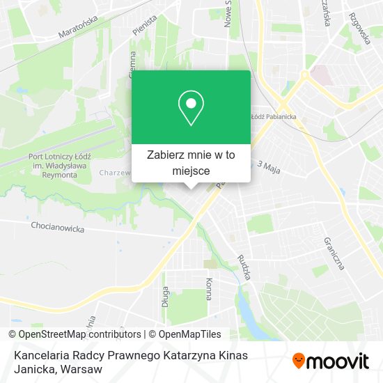 Mapa Kancelaria Radcy Prawnego Katarzyna Kinas Janicka