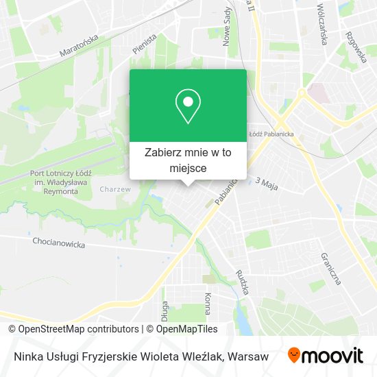 Mapa Ninka Usługi Fryzjerskie Wioleta Wleźlak