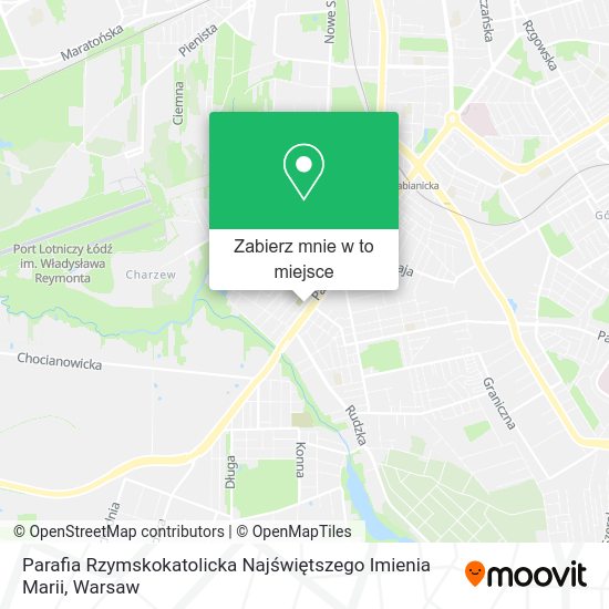 Mapa Parafia Rzymskokatolicka Najświętszego Imienia Marii