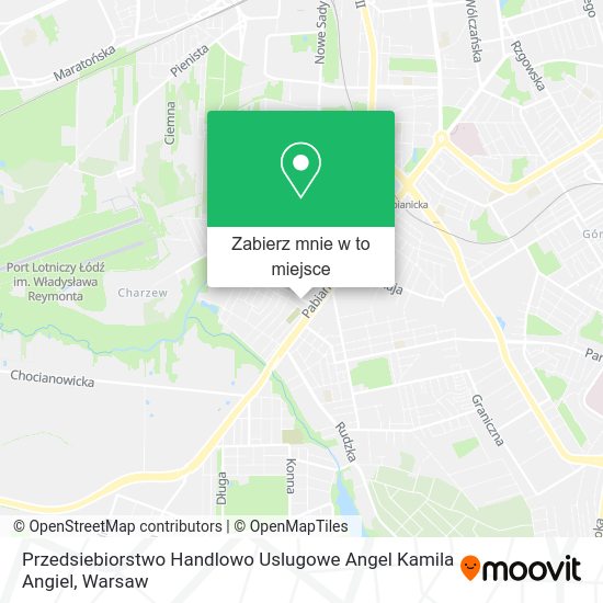 Mapa Przedsiebiorstwo Handlowo Uslugowe Angel Kamila Angiel