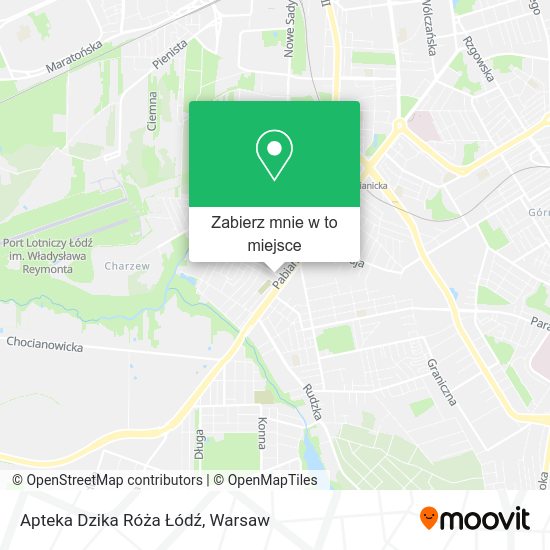 Mapa Apteka Dzika Róża Łódź