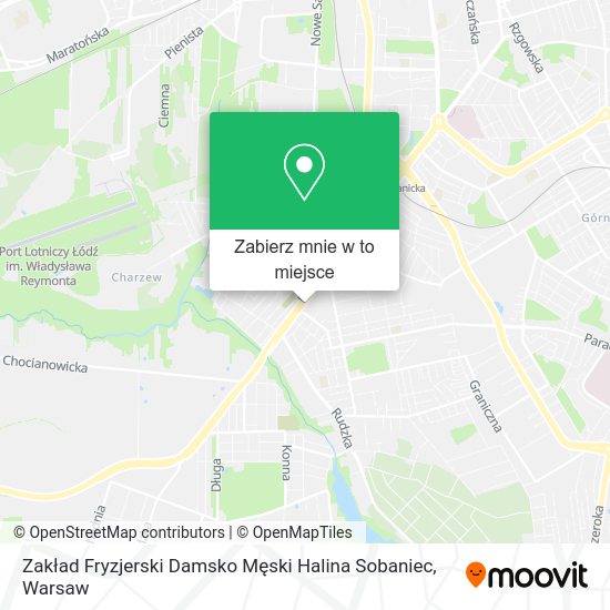 Mapa Zakład Fryzjerski Damsko Męski Halina Sobaniec