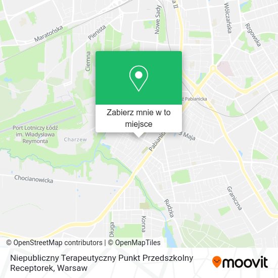 Mapa Niepubliczny Terapeutyczny Punkt Przedszkolny Receptorek