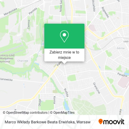 Mapa Marco Wkłady Barkowe Beata Erwińska