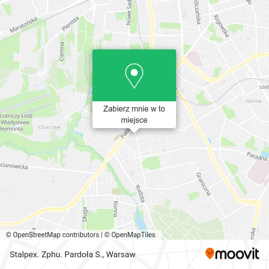 Mapa Stalpex. Zphu. Pardoła S.