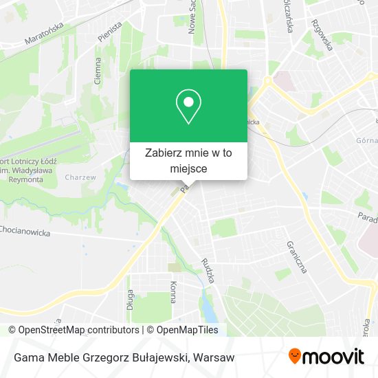 Mapa Gama Meble Grzegorz Bułajewski