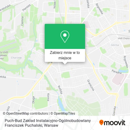 Mapa Puch-Bud Zakład Instalacyjno-Ogólnobudowlany Franciszek Puchalski