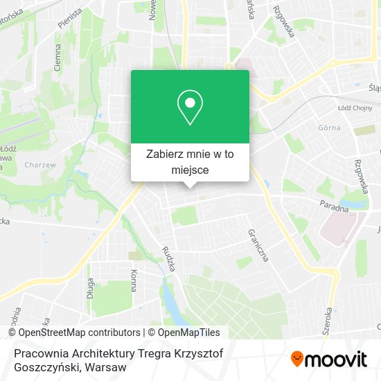 Mapa Pracownia Architektury Tregra Krzysztof Goszczyński