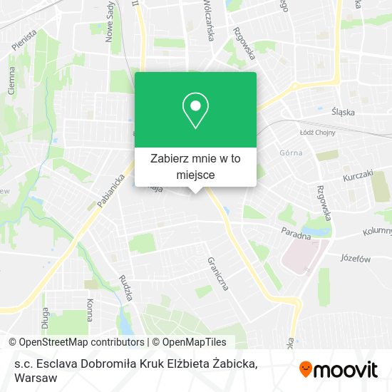 Mapa s.c. Esclava Dobromiła Kruk Elżbieta Żabicka