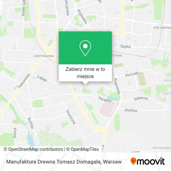 Mapa Manufaktura Drewna Tomasz Domagała