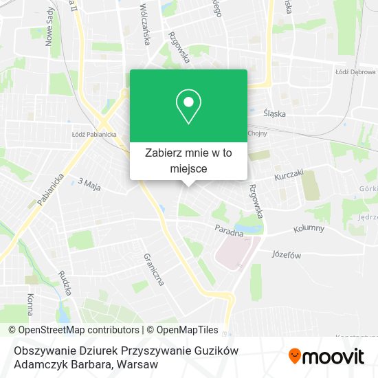 Mapa Obszywanie Dziurek Przyszywanie Guzików Adamczyk Barbara