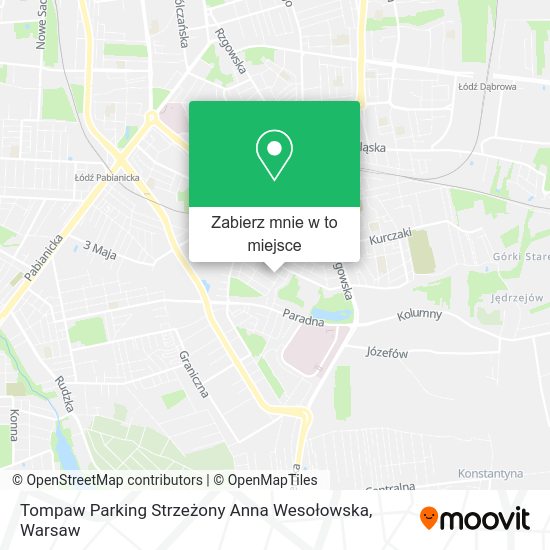 Mapa Tompaw Parking Strzeżony Anna Wesołowska