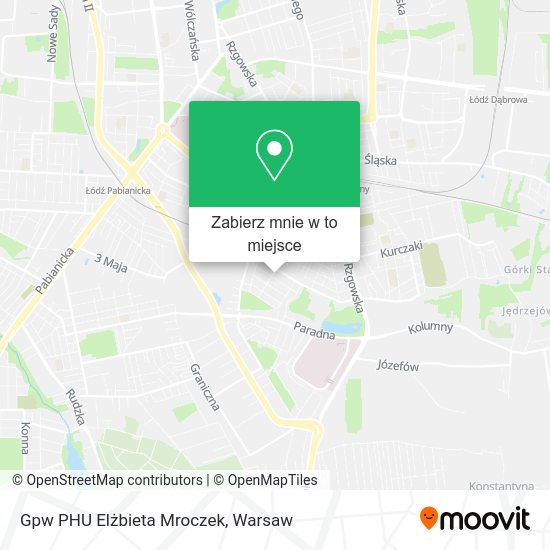 Mapa Gpw PHU Elżbieta Mroczek