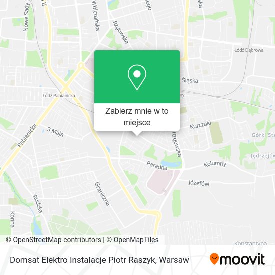 Mapa Domsat Elektro Instalacje Piotr Raszyk