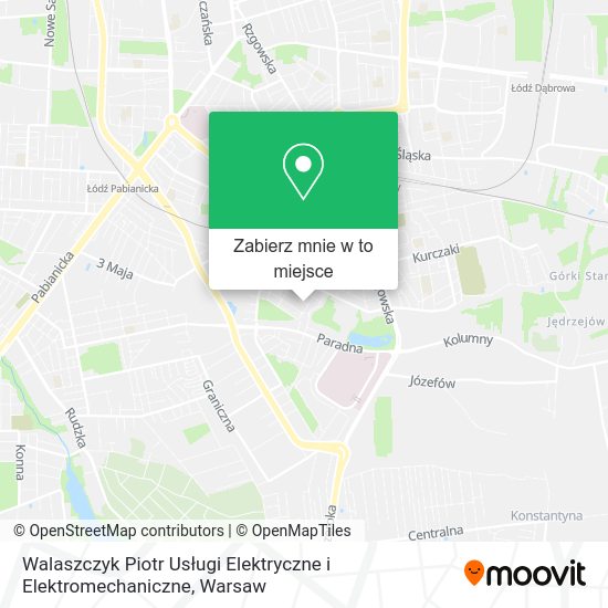 Mapa Walaszczyk Piotr Usługi Elektryczne i Elektromechaniczne