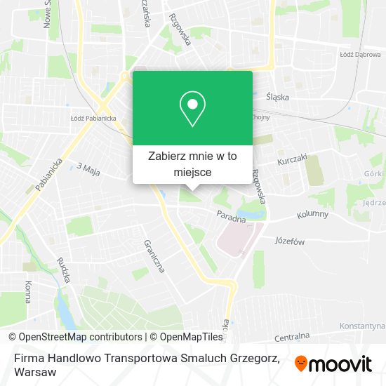 Mapa Firma Handlowo Transportowa Smaluch Grzegorz