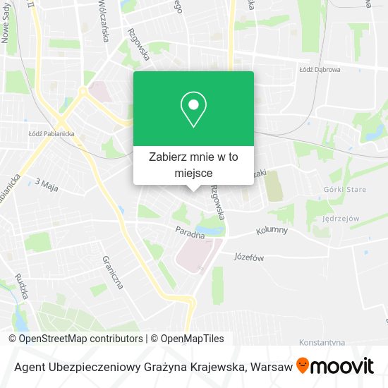 Mapa Agent Ubezpieczeniowy Grażyna Krajewska