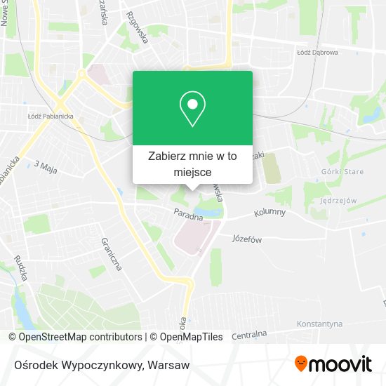 Mapa Ośrodek Wypoczynkowy