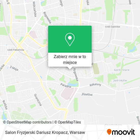 Mapa Salon Fryzjerski Dariusz Kropacz