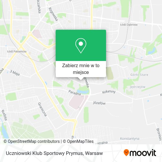 Mapa Uczniowski Klub Sportowy Prymus