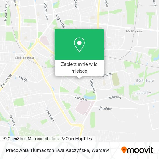 Mapa Pracownia Tłumaczeń Ewa Kaczyńska