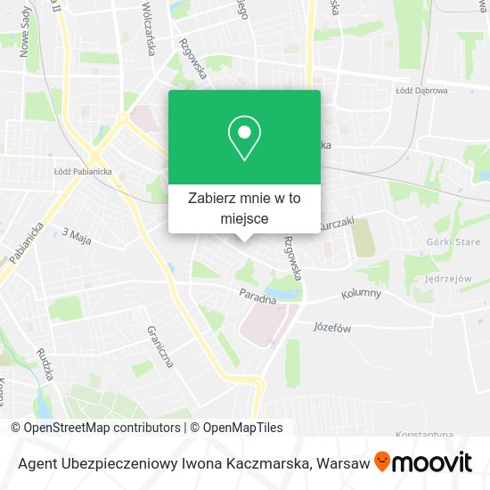 Mapa Agent Ubezpieczeniowy Iwona Kaczmarska