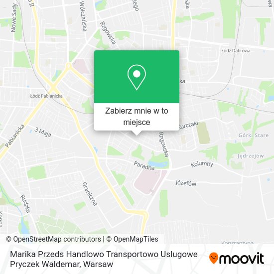 Mapa Marika Przeds Handlowo Transportowo Uslugowe Pryczek Waldemar