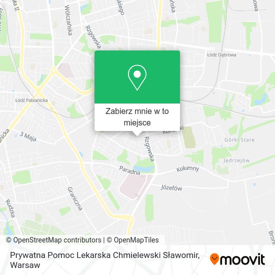 Mapa Prywatna Pomoc Lekarska Chmielewski Sławomir