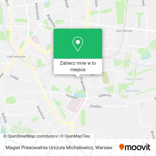 Mapa Magiel Prasowalnia Urszula Michałowicz