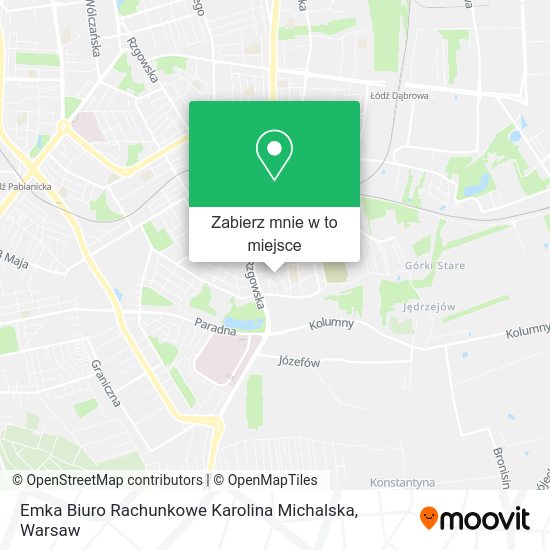 Mapa Emka Biuro Rachunkowe Karolina Michalska