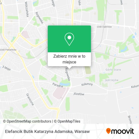 Mapa Elefancik Butik Katarzyna Adamska