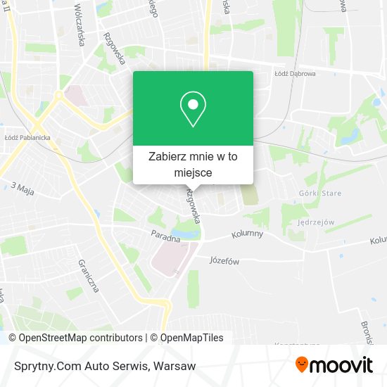 Mapa Sprytny.Com Auto Serwis