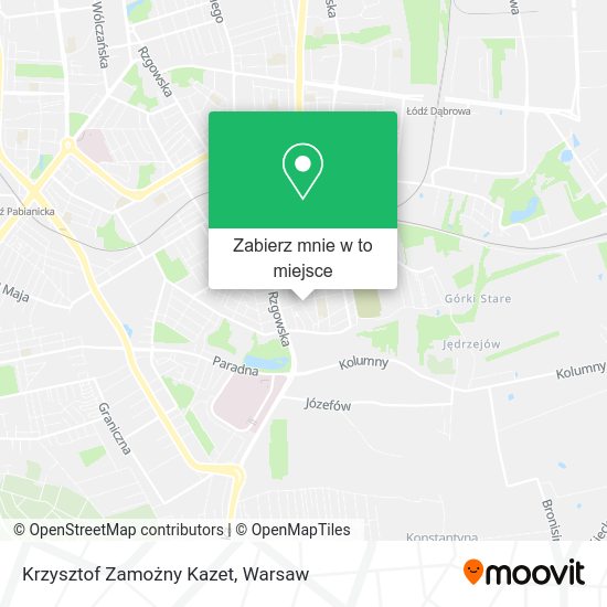 Mapa Krzysztof Zamożny Kazet