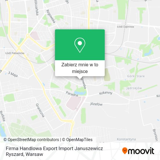 Mapa Firma Handlowa Export Import Januszewicz Ryszard