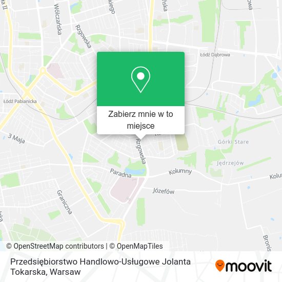 Mapa Przedsiębiorstwo Handlowo-Usługowe Jolanta Tokarska