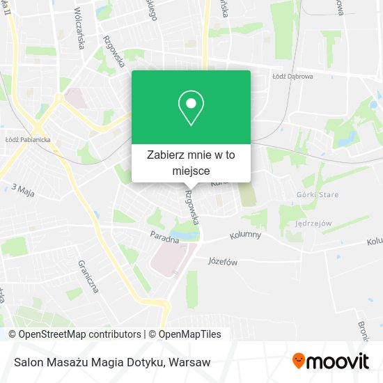 Mapa Salon Masażu Magia Dotyku