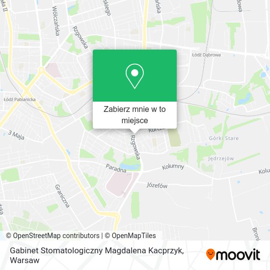 Mapa Gabinet Stomatologiczny Magdalena Kacprzyk