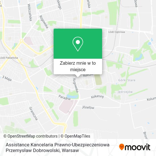 Mapa Assistance Kancelaria Prawno-Ubezpieczeniowa Przemysław Dobrowolski