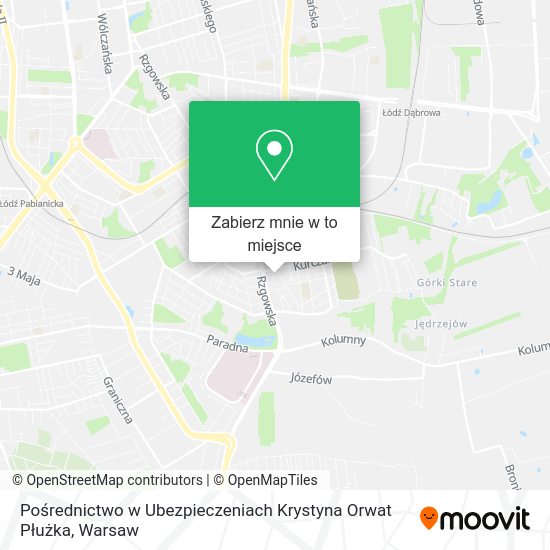 Mapa Pośrednictwo w Ubezpieczeniach Krystyna Orwat Płużka