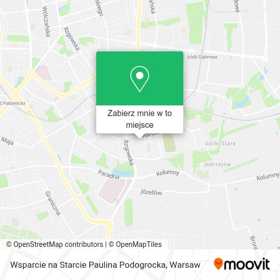 Mapa Wsparcie na Starcie Paulina Podogrocka