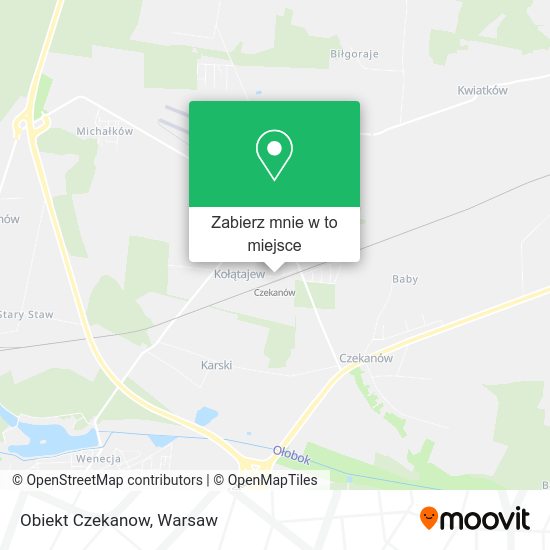 Mapa Obiekt Czekanow