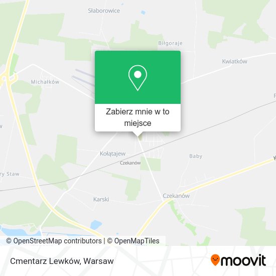 Mapa Cmentarz Lewków