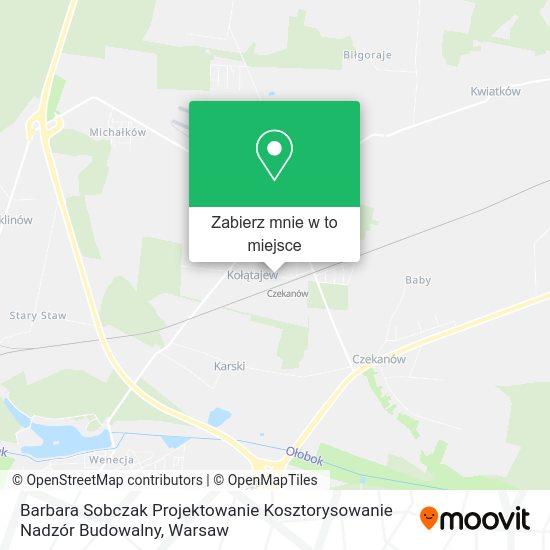 Mapa Barbara Sobczak Projektowanie Kosztorysowanie Nadzór Budowalny