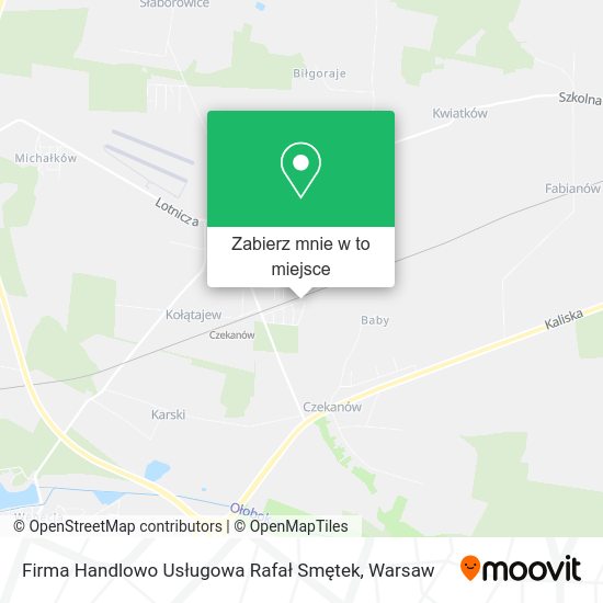 Mapa Firma Handlowo Usługowa Rafał Smętek