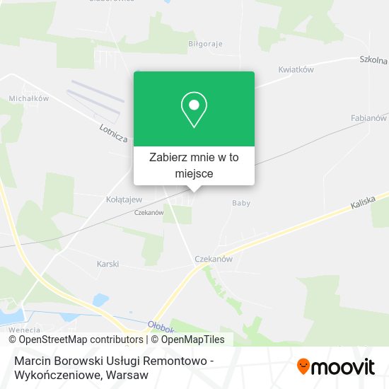 Mapa Marcin Borowski Usługi Remontowo - Wykończeniowe